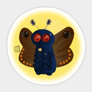 Moth man says hello Sticker